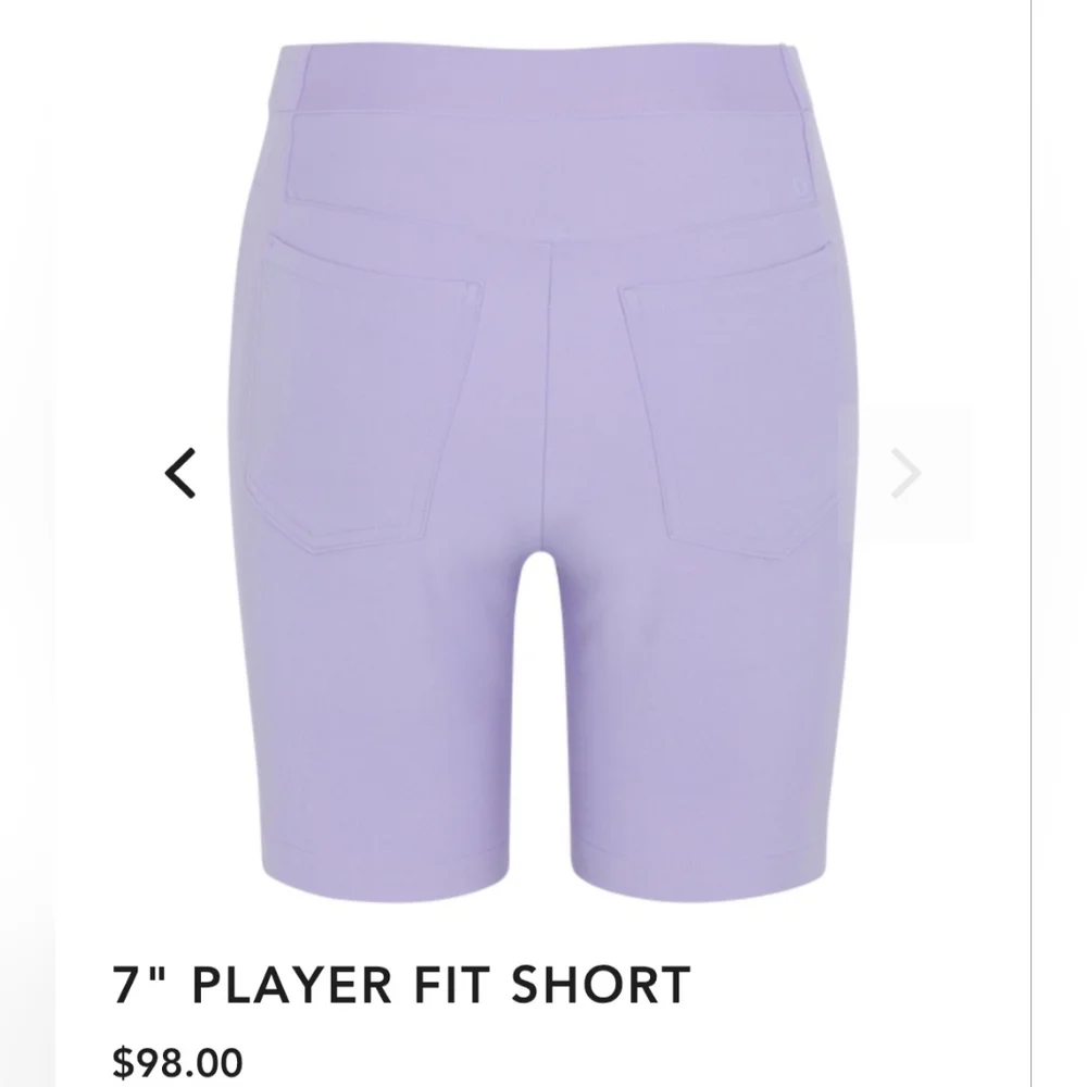 DUNNING GOLF - 7" Player Fit Short - ALLIUM LAVENDER - Picture 2 of 2
